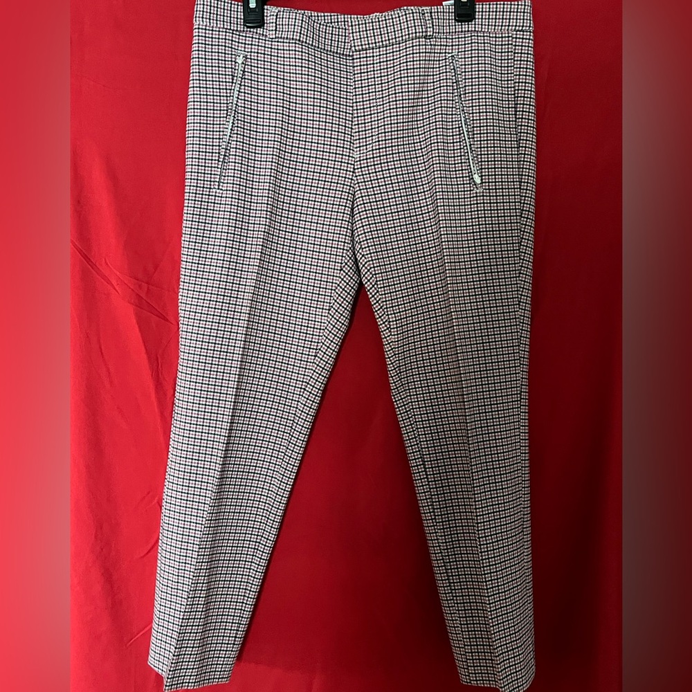 Banana Republic Pink and Black Checkered Pants SOLD